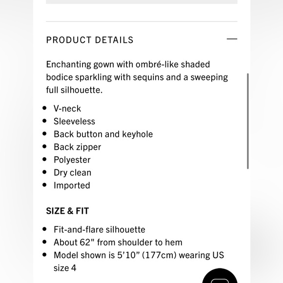 NWT* Sachin & Babi Teagan Sequin Gown - Picture 7 of 8